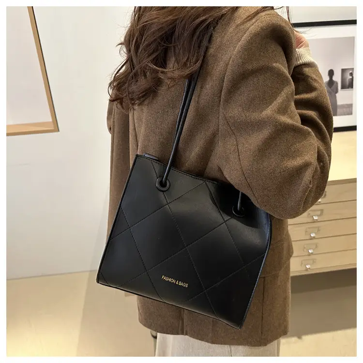 Women's Brown Crossbody Bag with Houndstooth Strap — feature 21
