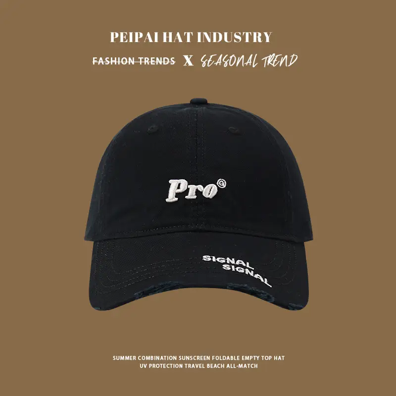 Old Vintage Purple Baseball Cap with Embroidered Face & Wide Brim — feature 11