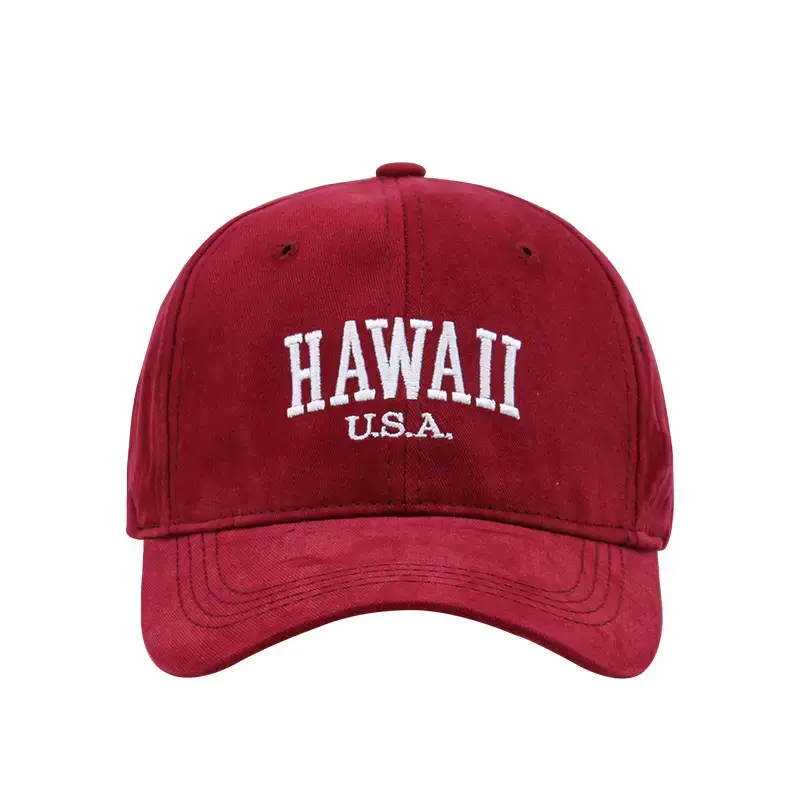 Women's White Hawaii USA Cap 17cm High UV Sunscreen Hat - Image 10