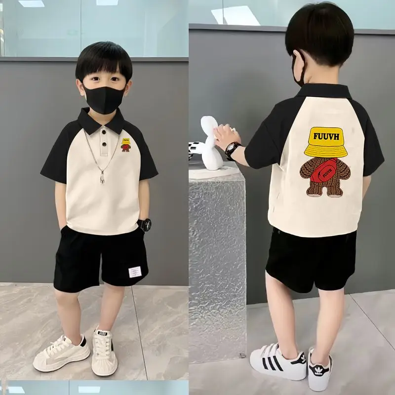 Boys Pure Cotton Polo Shirt Short Sleeve Summer Top - Image 10