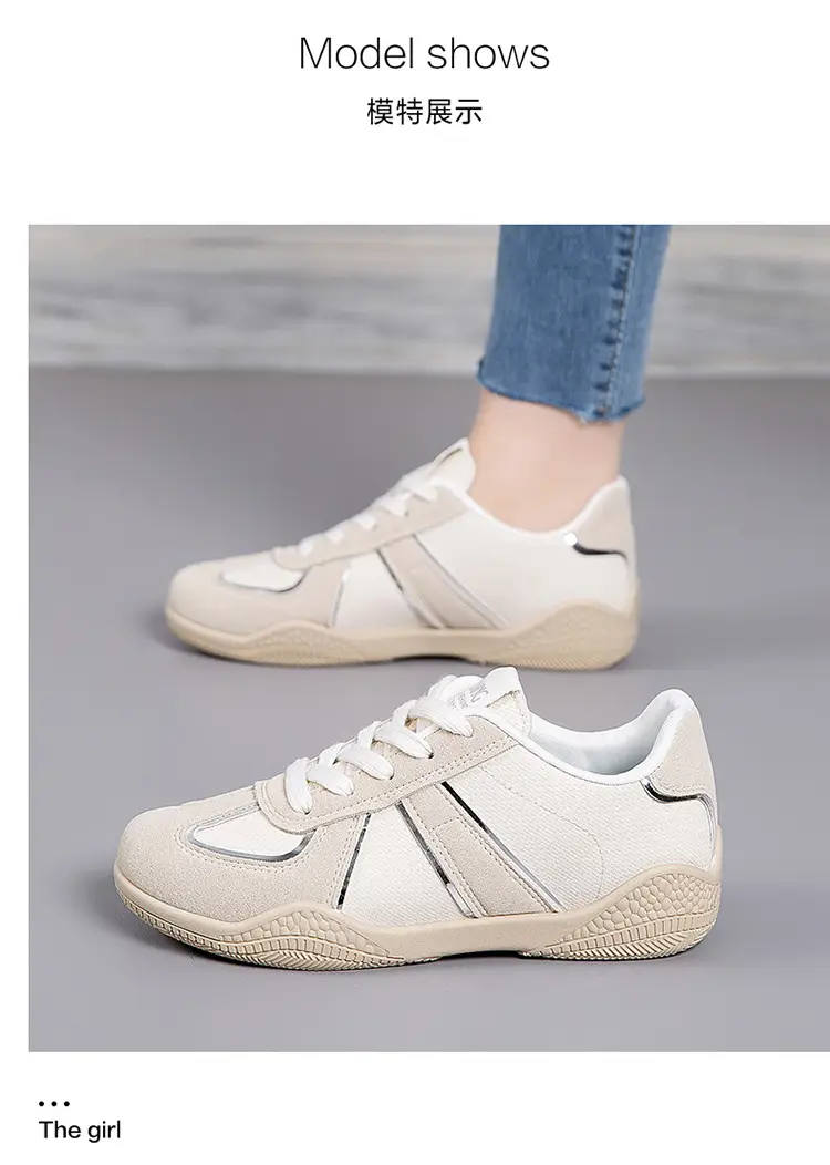 2026 New Spring Versatile Casual Women's Shoes with Soft Soles That Are Comfortable for Students, Lightweight Flat White Sneakers — feature 14