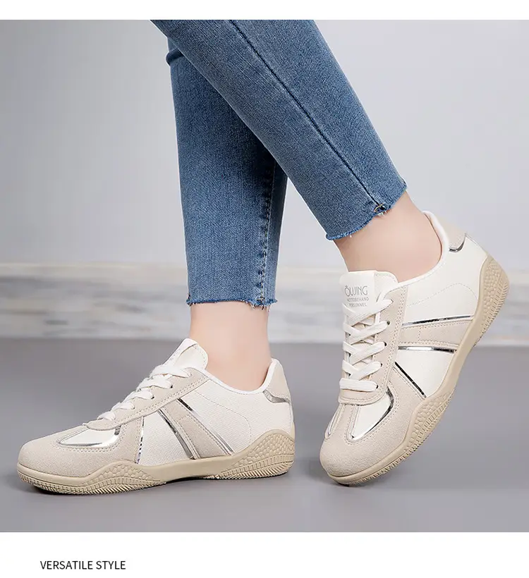 2026 New Spring Versatile Casual Women's Shoes with Soft Soles That Are Comfortable for Students, Lightweight Flat White Sneakers — feature 15