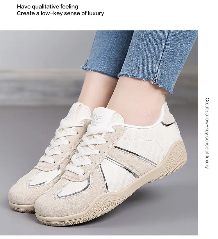 2026 New Spring Versatile Casual Women's Shoes with Soft Soles That Are Comfortable for Students, Lightweight Flat White Sneakers — feature 16