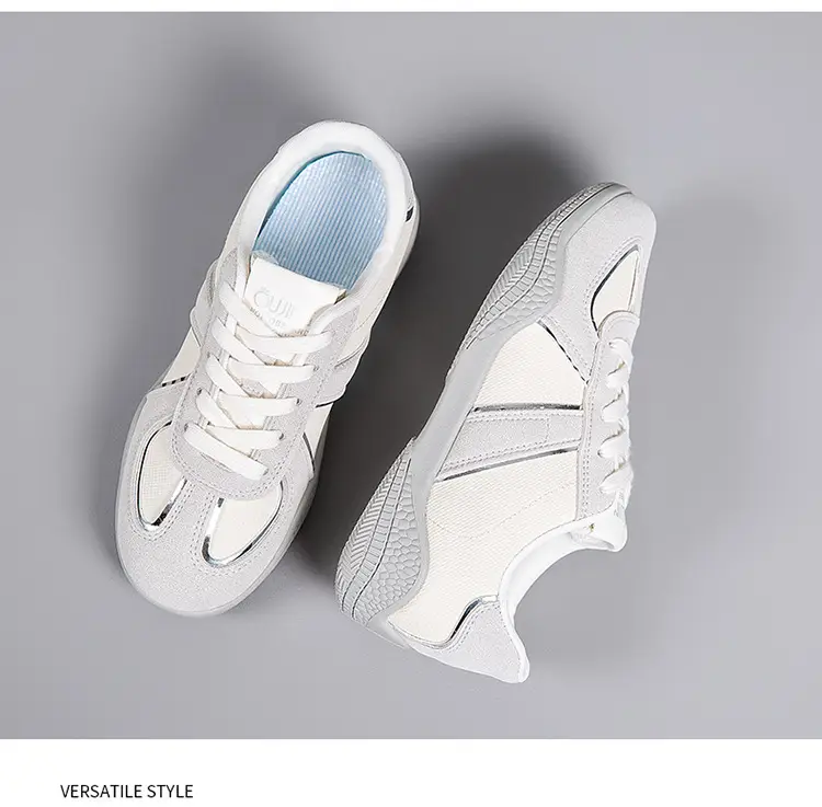 2026 New Spring Versatile Casual Women's Shoes with Soft Soles That Are Comfortable for Students, Lightweight Flat White Sneakers — feature 25