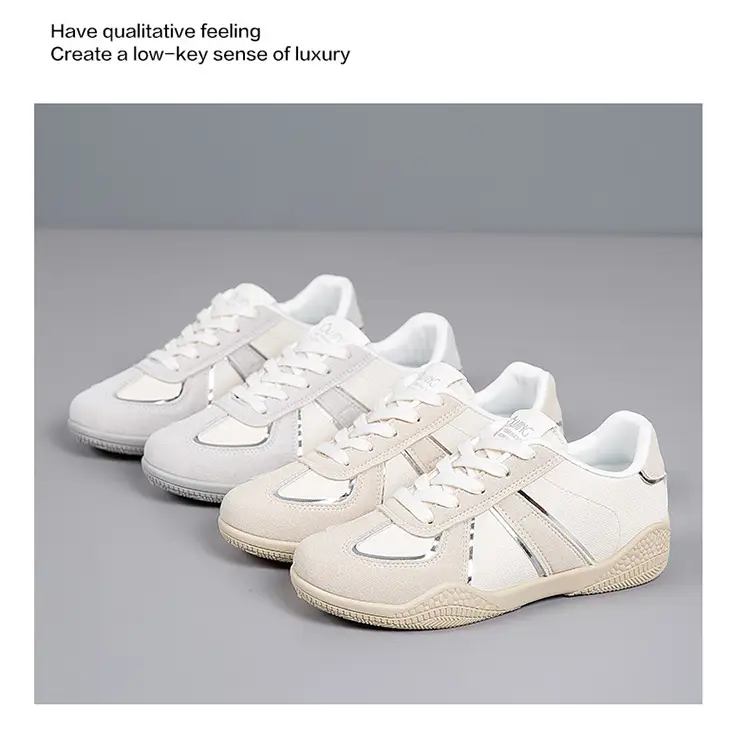 2026 New Spring Versatile Casual Women's Shoes with Soft Soles That Are Comfortable for Students, Lightweight Flat White Sneakers — feature 26