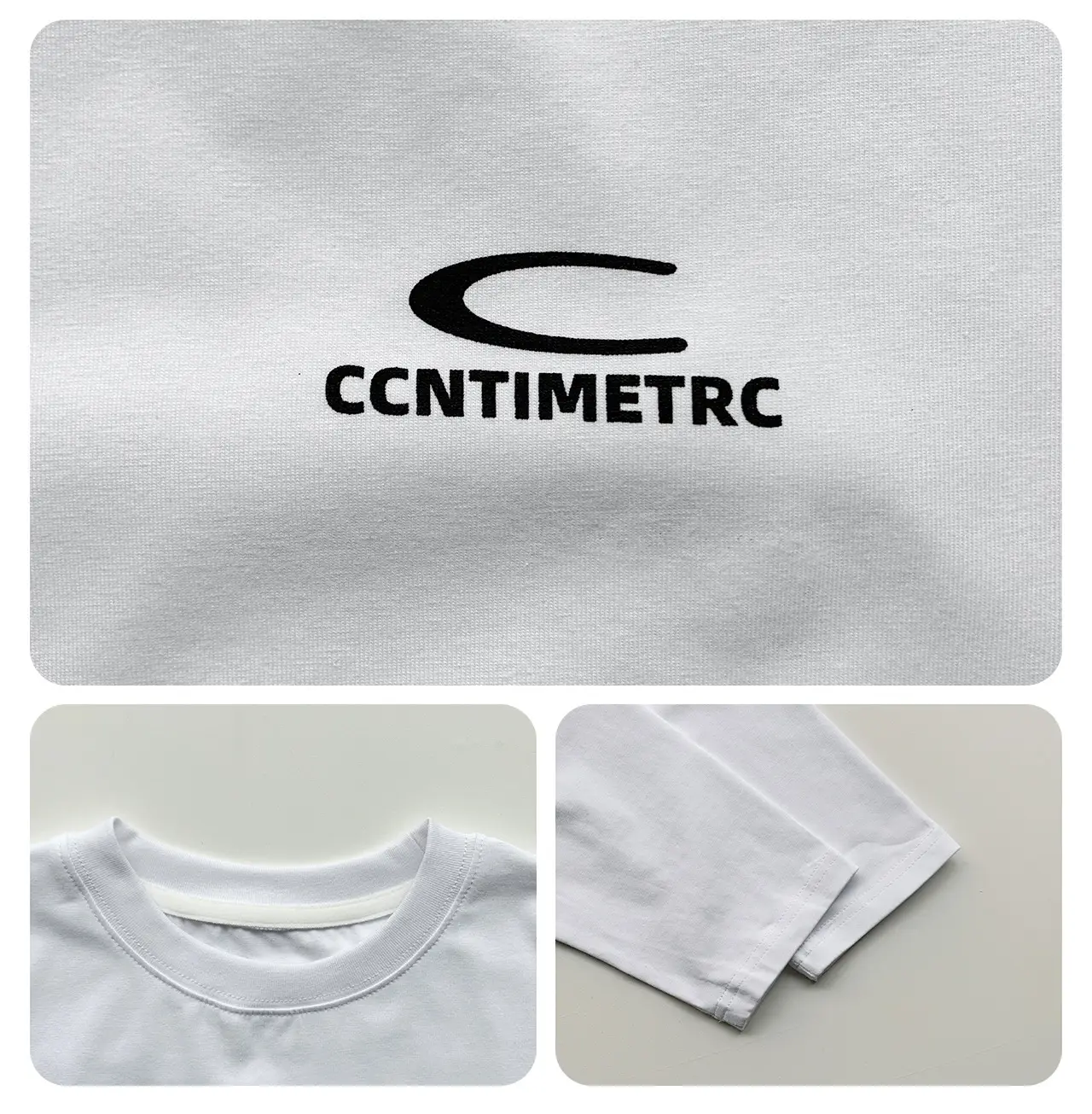 Tongku Boys Letter T-Shirt Solid White Korean Style — feature 6