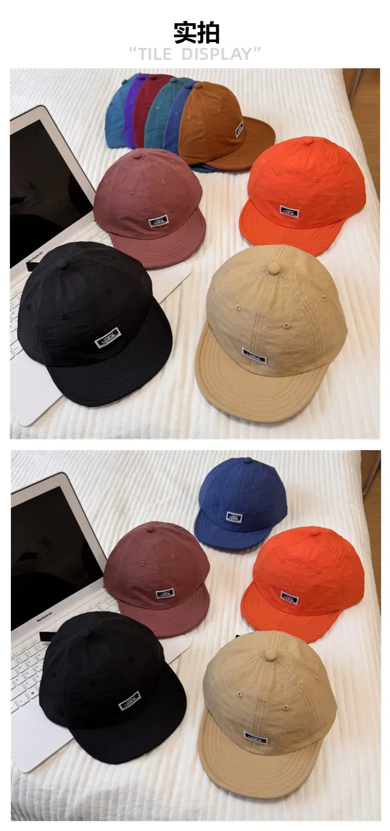Black Japanese-style Baseball Cap for Men Women — feature 2