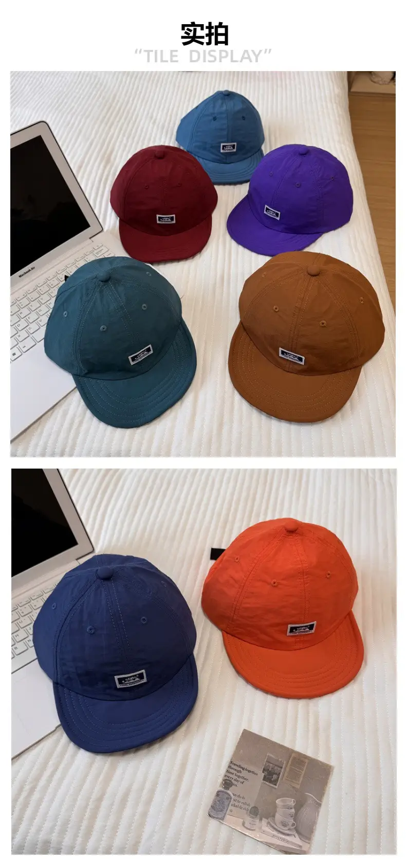 Black Japanese-style Baseball Cap for Men Women — feature 3