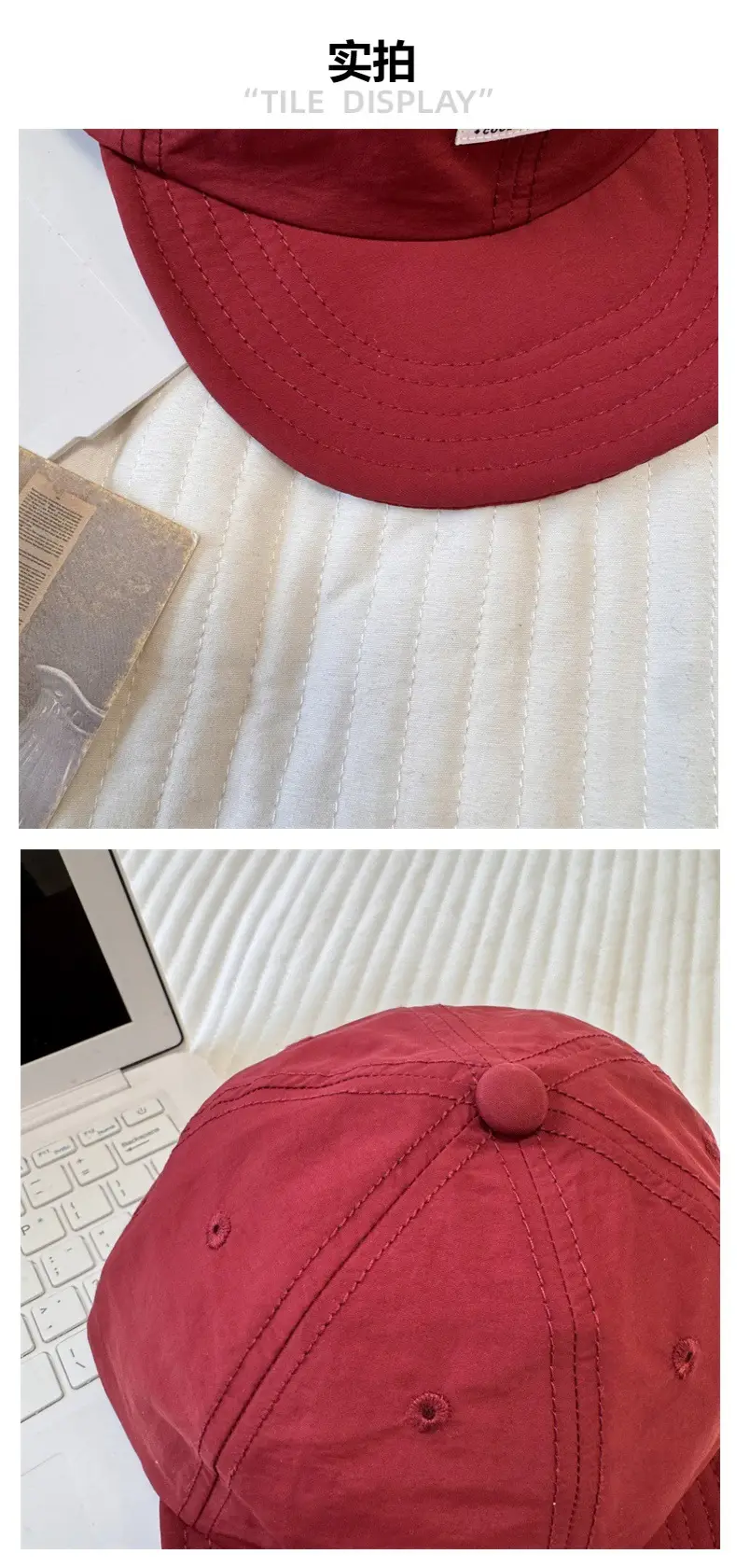 Black Japanese-style Baseball Cap for Men Women — feature 6