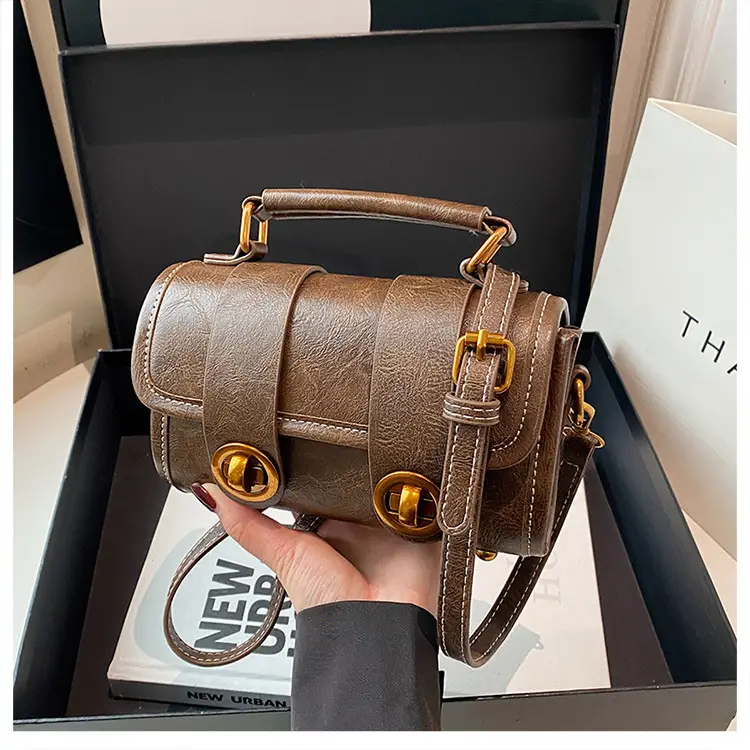 Black Leather Shoulder Crossbody Bag for Women Spring Summer 2026 — feature 14