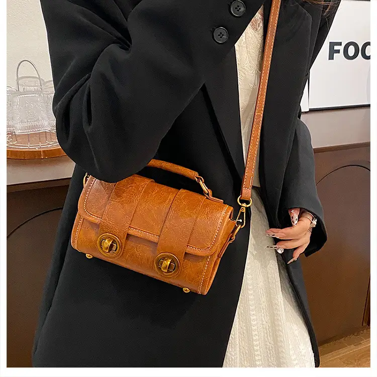 Black Leather Shoulder Crossbody Bag for Women Spring Summer 2026 — feature 20