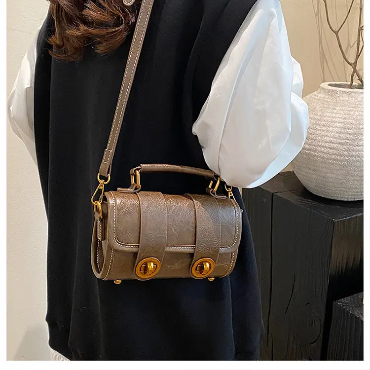 Black Leather Shoulder Crossbody Bag for Women Spring Summer 2026 — feature 25