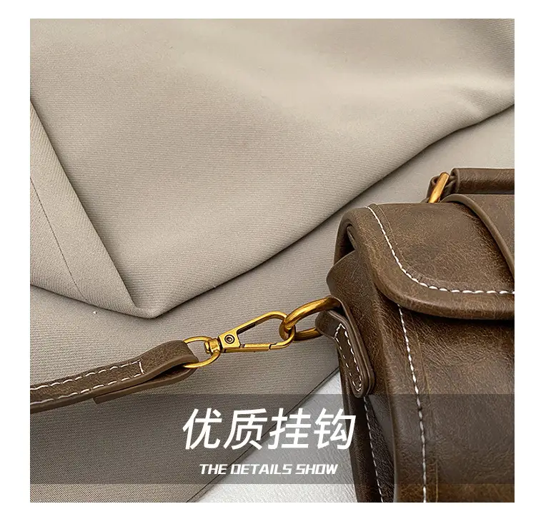 Black Leather Shoulder Crossbody Bag for Women Spring Summer 2026 — feature 4