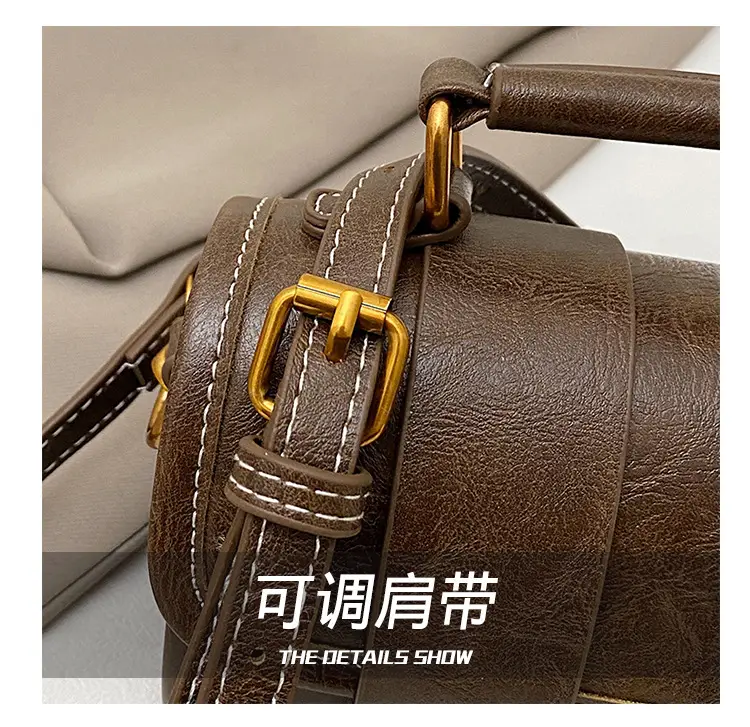 Black Leather Shoulder Crossbody Bag for Women Spring Summer 2026 — feature 7