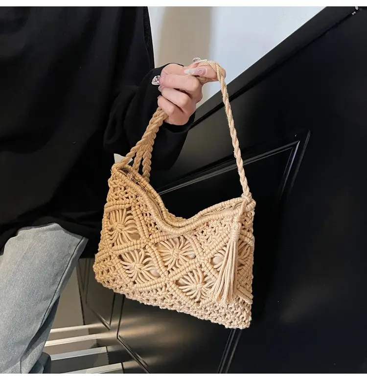Black Woven Crossbody Tote Bag for Women 2025 — feature 12