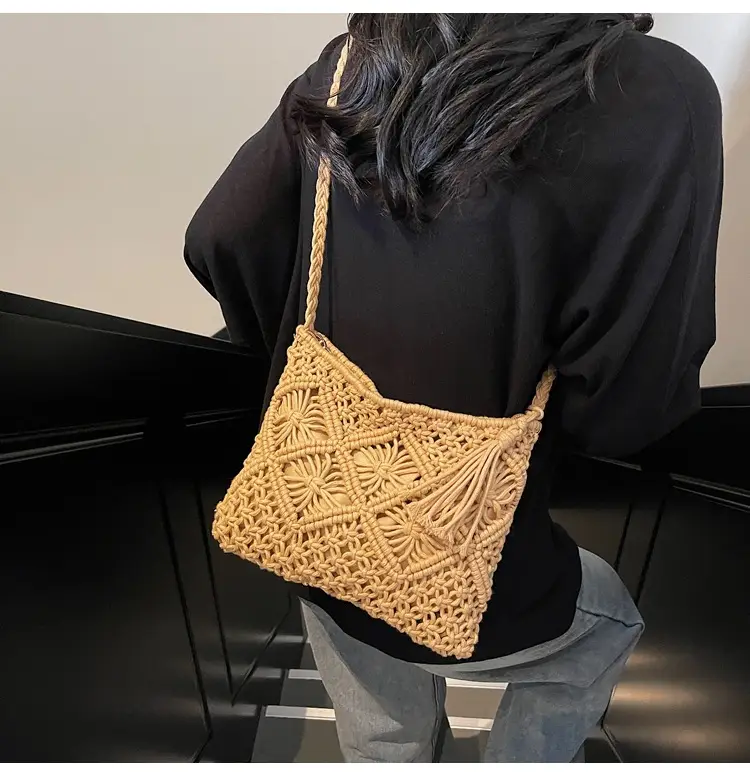 Black Woven Crossbody Tote Bag for Women 2025 — feature 13