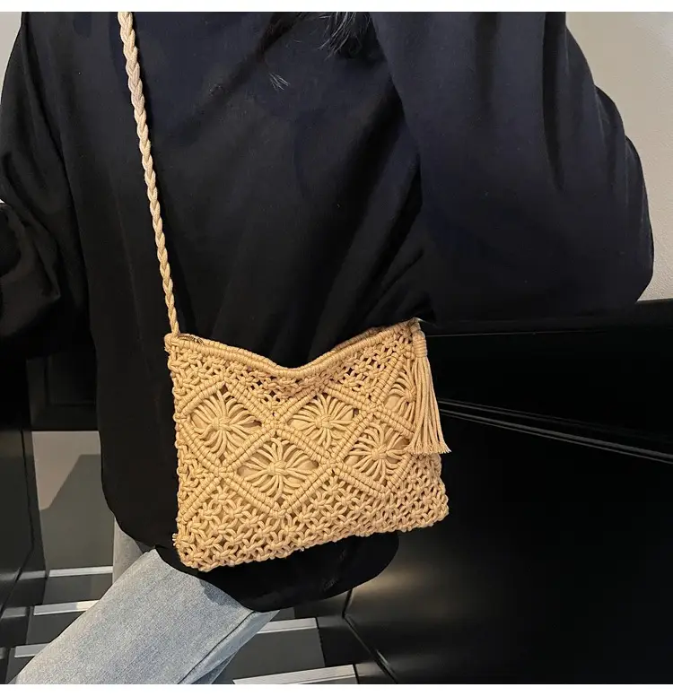 Black Woven Crossbody Tote Bag for Women 2025 — feature 14