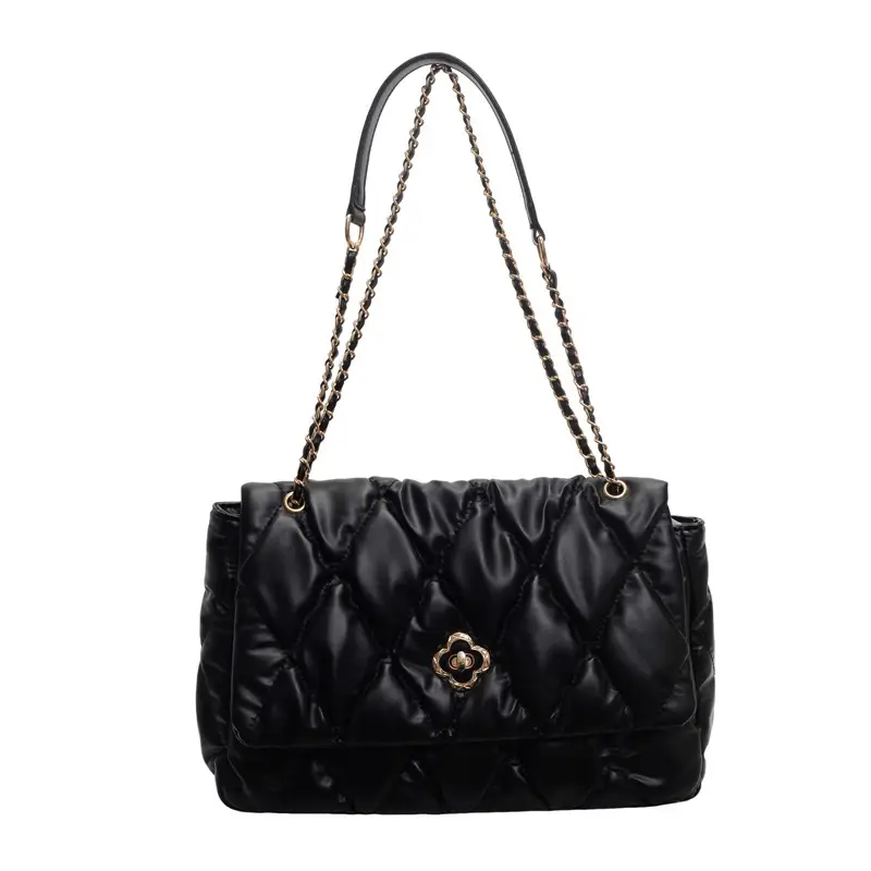Ringed Chain Bag Women's 2025 New Fashionable Summer Fashion Popular Shoulder Bag Large Capacity Commuter Tote Bag - Image 9