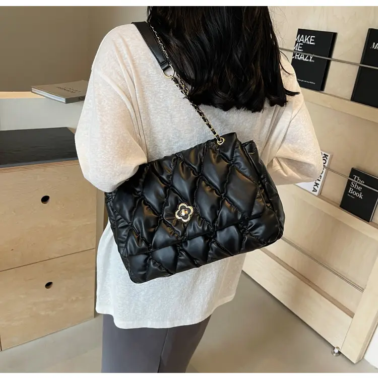 Ringed Chain Bag Women's 2025 New Fashionable Summer Fashion Popular Shoulder Bag Large Capacity Commuter Tote Bag — feature 20