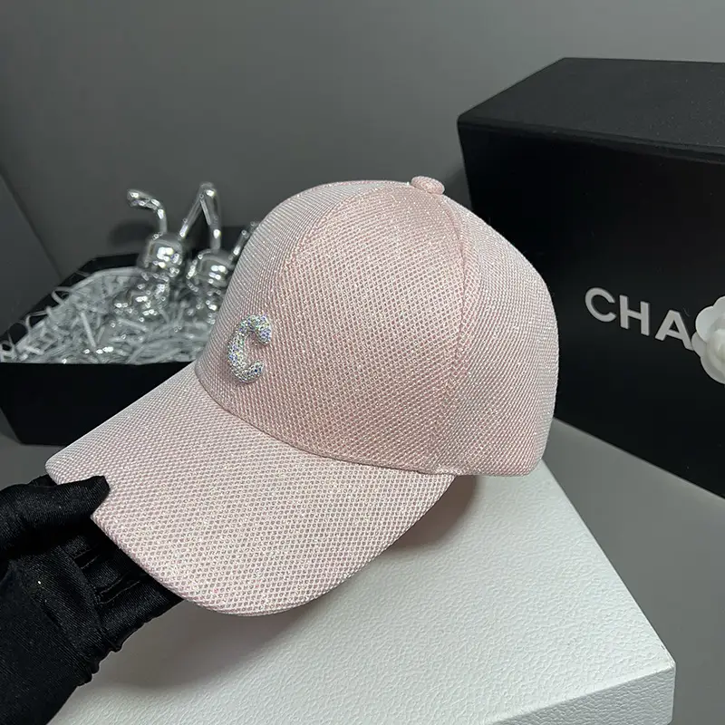 Elegant Pink Sequin Baseball Cap for Women — feature 1