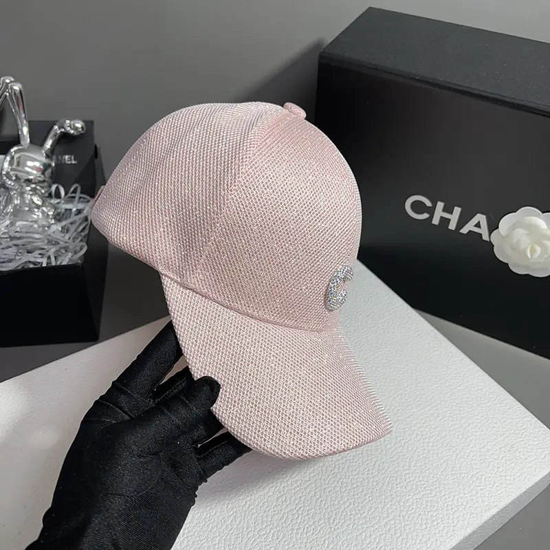 Elegant Pink Sequin Baseball Cap for Women — feature 10