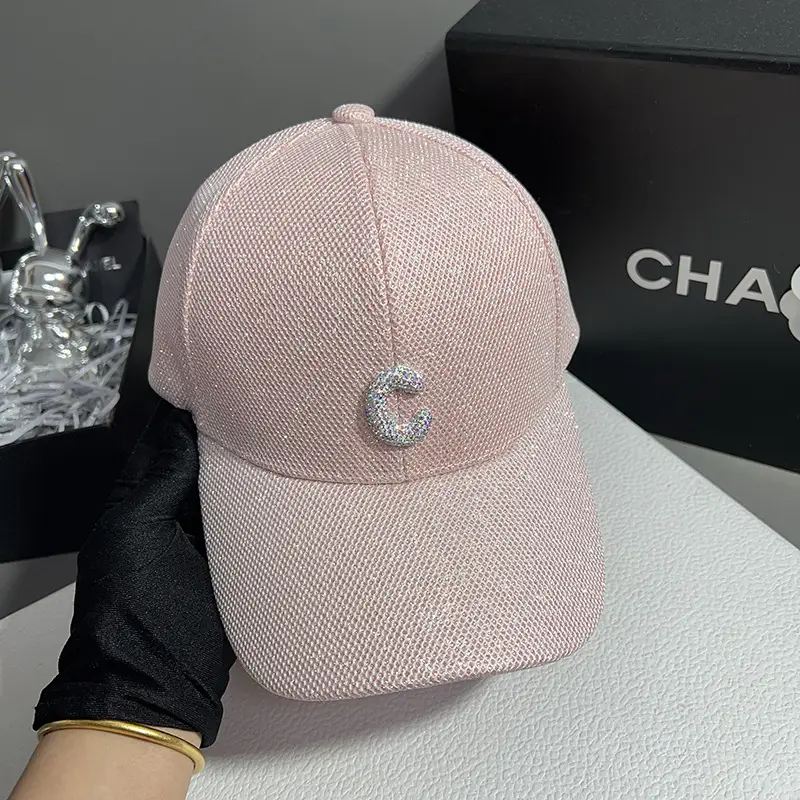 Elegant Pink Sequin Baseball Cap for Women — feature 5