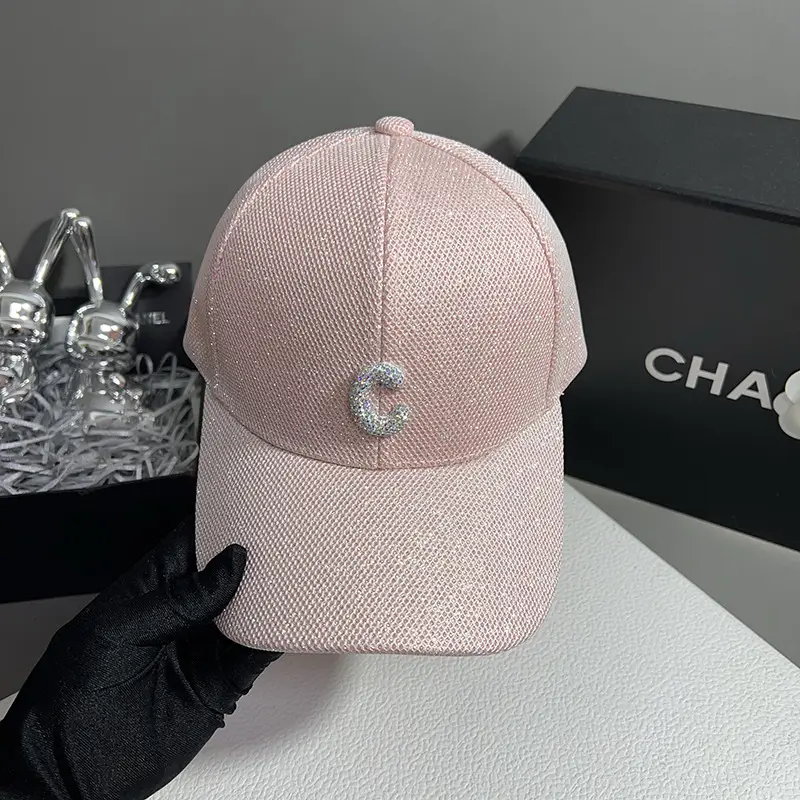 Elegant Pink Sequin Baseball Cap for Women — feature 6