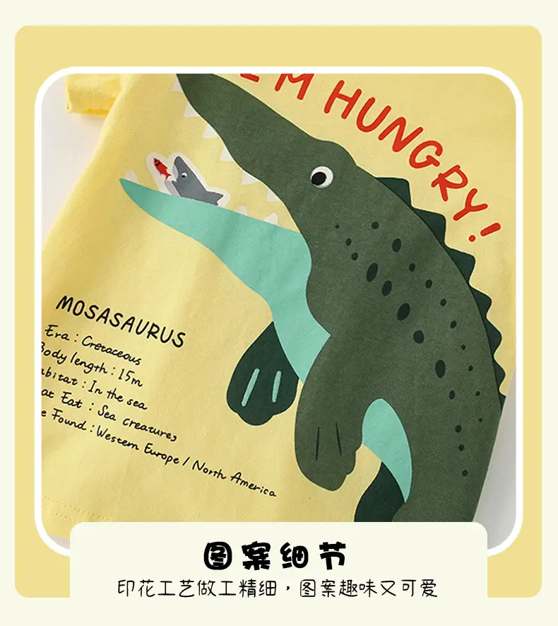 Malwee Boys Hunger I'm Hungry T-Shirt Yellow — feature 8