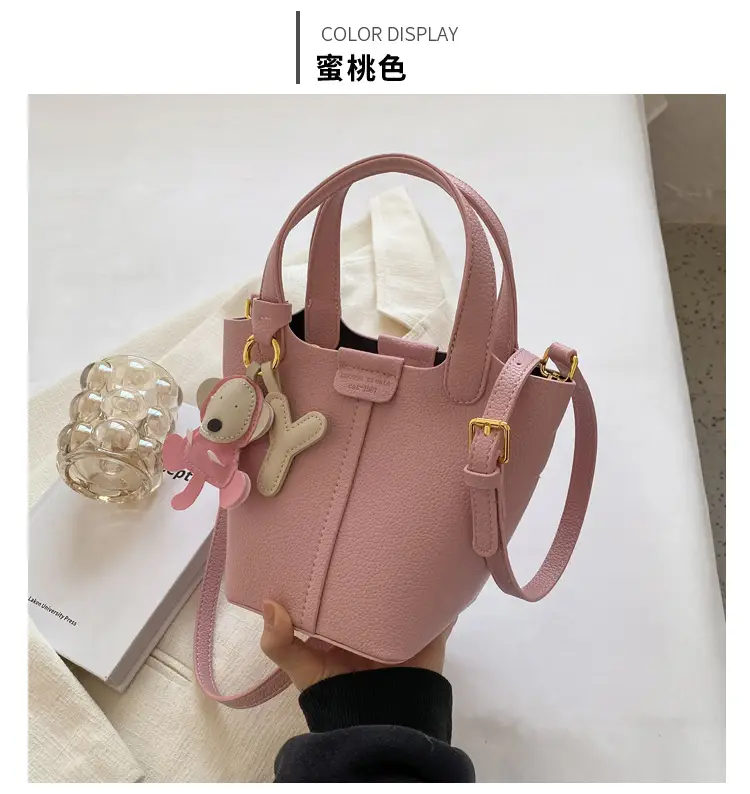 Women's Beige Crossbody Bag with Rabbit Charm 2026 — feature 22