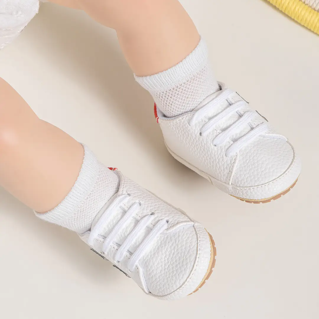 Amazon's Best-Selling White Baby Casual Shoes, Baby Boy Pre-Walking Shoes, Soft-Soled Walking Shoes, Baby Shoes — feature 9