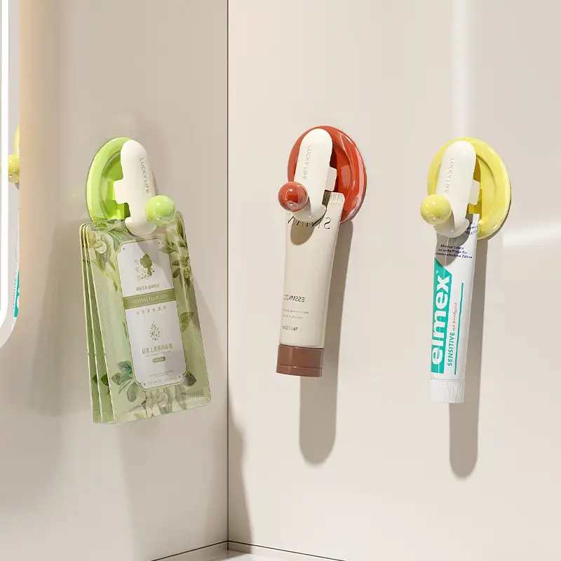 Dopamine Toothpaste Storage Rack Wall-Mounted Clip Facial Cleanser Storage - Image 7