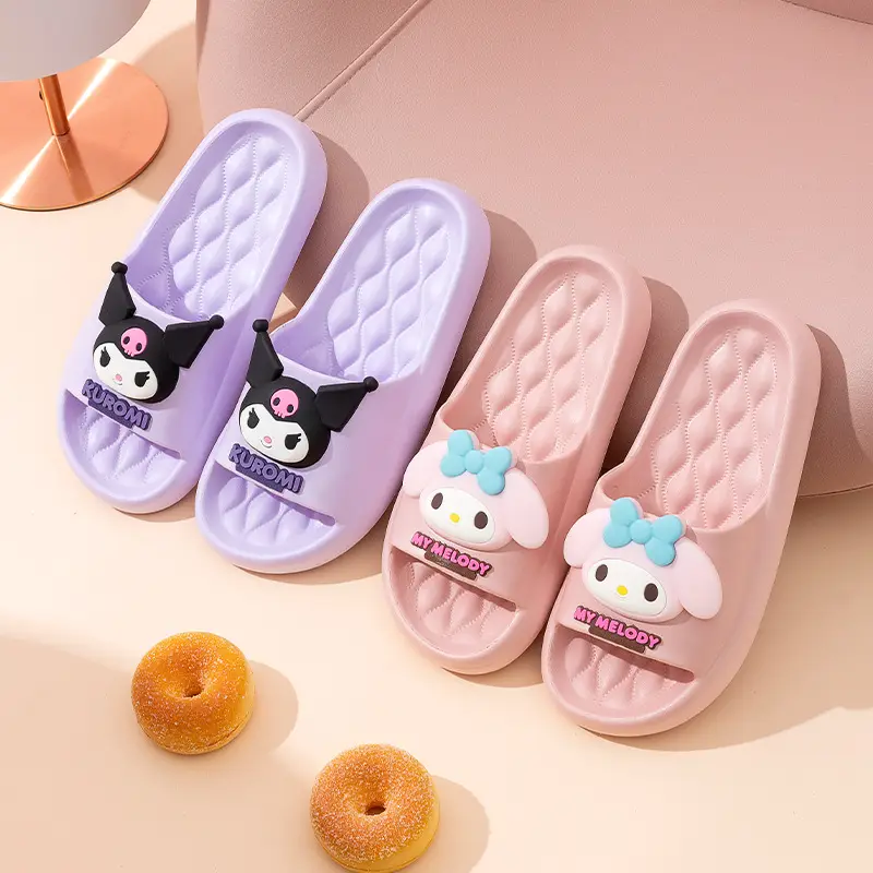 Sanrio Kulomi Slippers Girly Summer Indoor Home Non-slip Bathroom Bath Eva Outer Wear Beach Shoes - Image 7