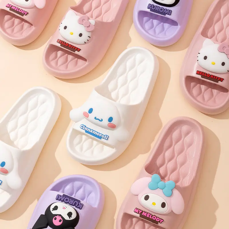 Sanrio Kulomi Slippers Girly Summer Indoor Home Non-slip Bathroom Bath Eva Outer Wear Beach Shoes - Image 8