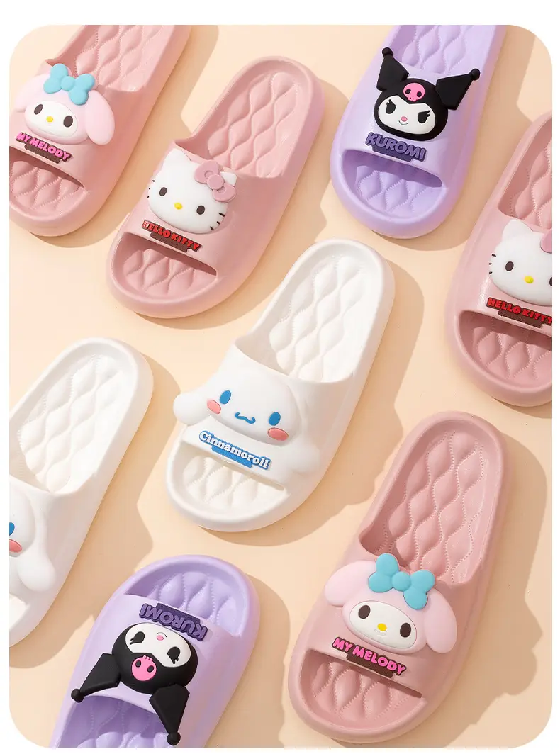 Sanrio Kulomi Slippers Girly Summer Indoor Home Non-slip Bathroom Bath Eva Outer Wear Beach Shoes — feature 11