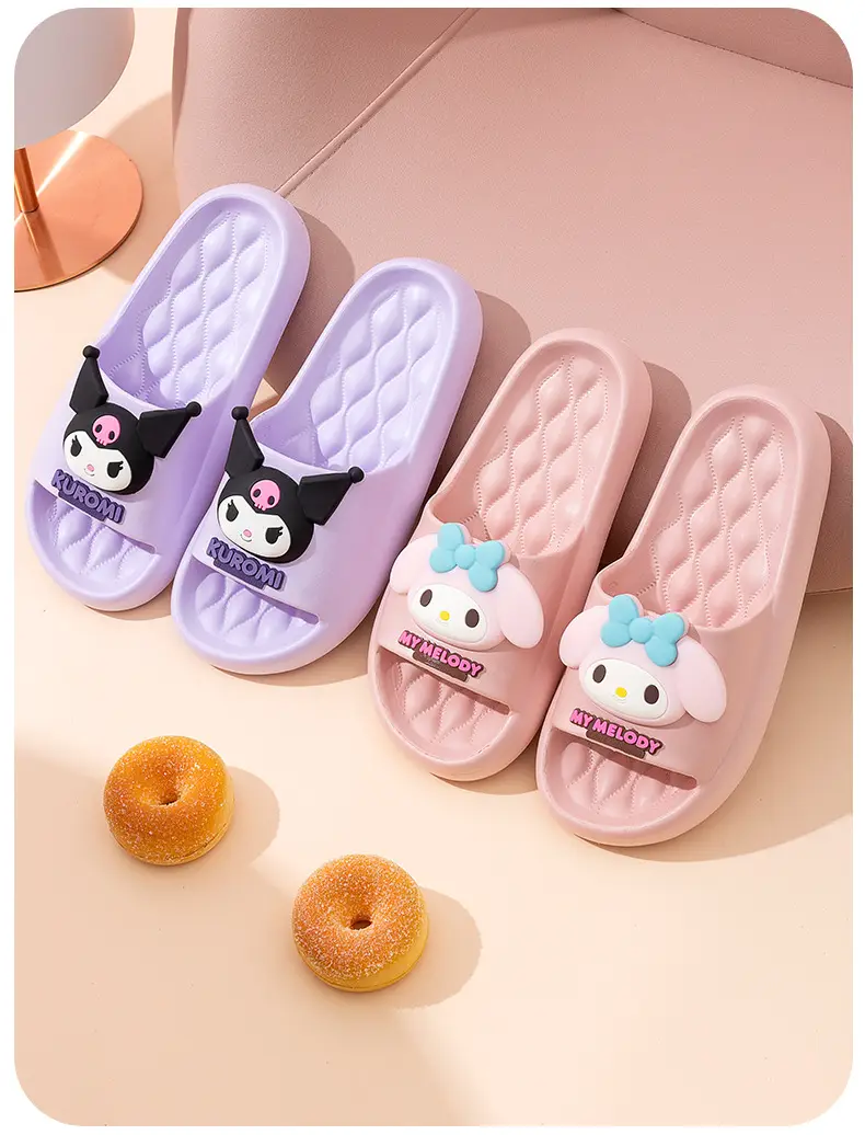 Sanrio Kulomi Slippers Girly Summer Indoor Home Non-slip Bathroom Bath Eva Outer Wear Beach Shoes — feature 12