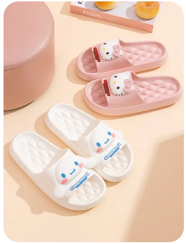 Sanrio Kulomi Slippers Girly Summer Indoor Home Non-slip Bathroom Bath Eva Outer Wear Beach Shoes — feature 13