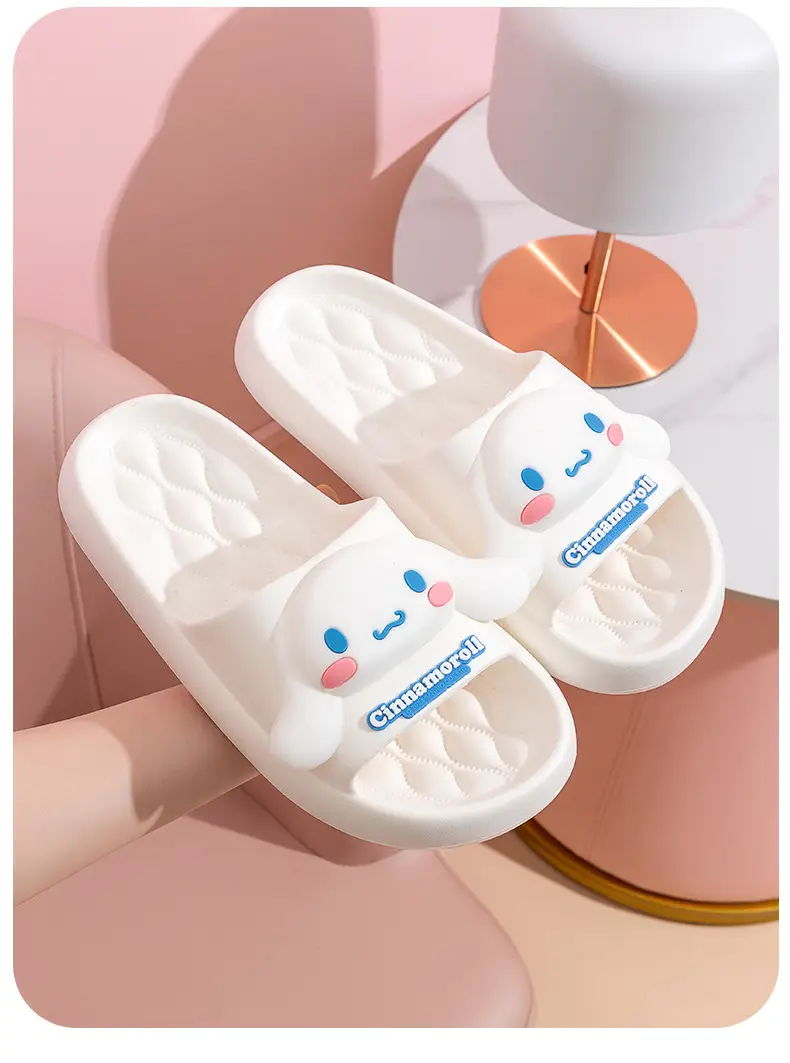 Sanrio Kulomi Slippers Girly Summer Indoor Home Non-slip Bathroom Bath Eva Outer Wear Beach Shoes — feature 15