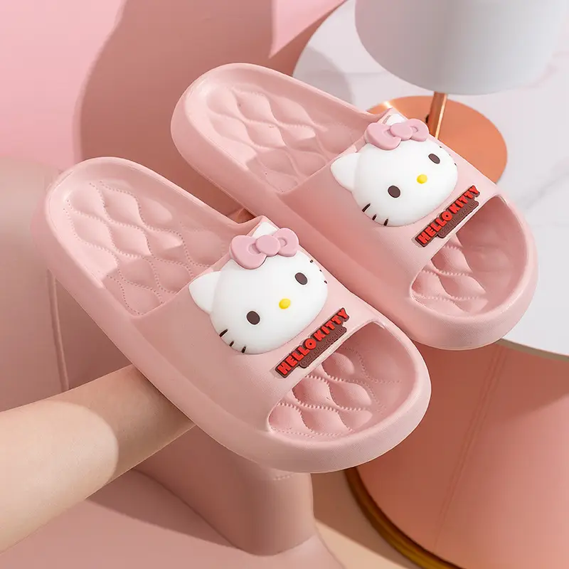 Sanrio Kulomi Slippers Girly Summer Indoor Home Non-slip Bathroom Bath Eva Outer Wear Beach Shoes - Image 4