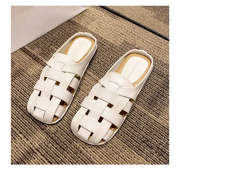 2025 new high-end feeling Baotou slippers women's summer wear a pedal temperament Joker casual Muller sandals wholesale — feature 39