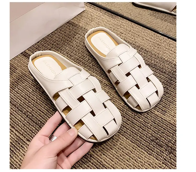 2025 new high-end feeling Baotou slippers women's summer wear a pedal temperament Joker casual Muller sandals wholesale — feature 41