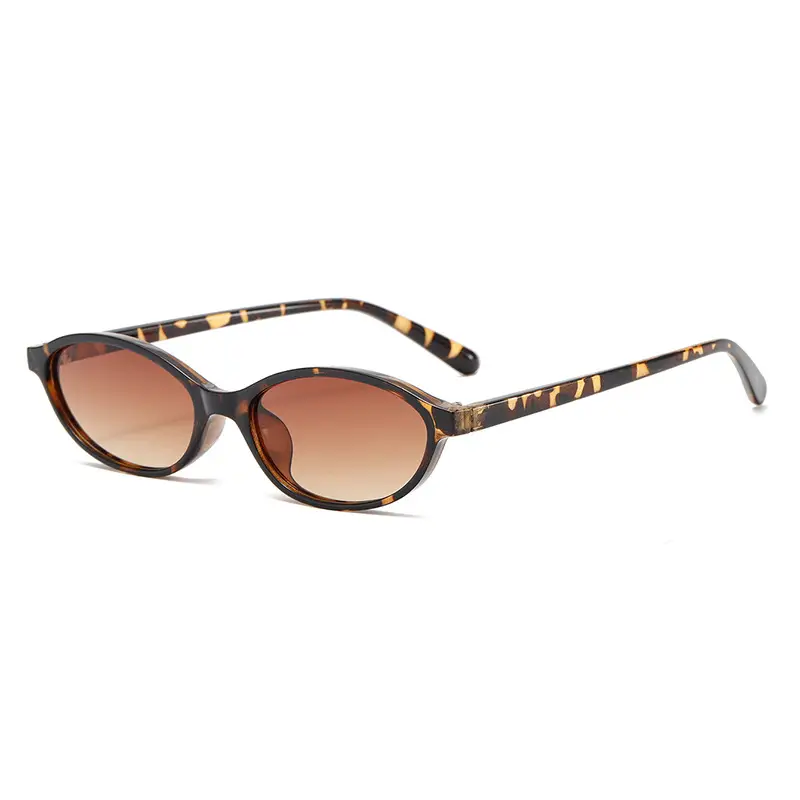3571 Oval Cat's Eye UV400 Sunglasses Black - Image 3