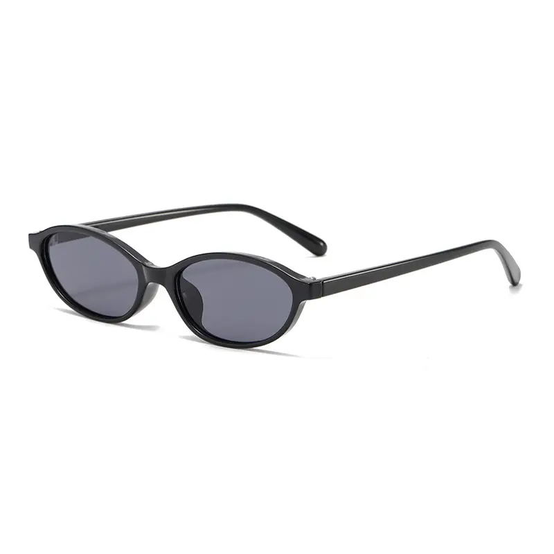 3571 Oval Cat's Eye UV400 Sunglasses Black
