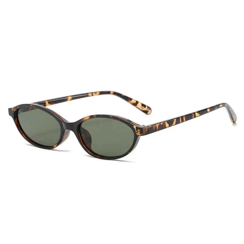 3571 Oval Cat's Eye UV400 Sunglasses Black - Image 2