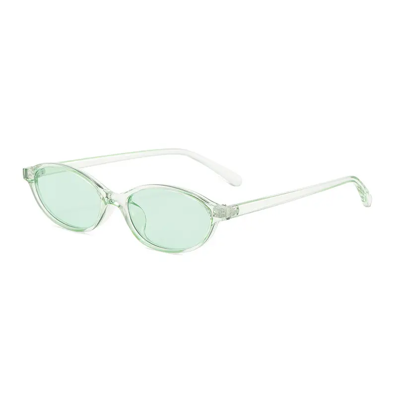 3571 Oval Cat's Eye UV400 Sunglasses Black - Image 6