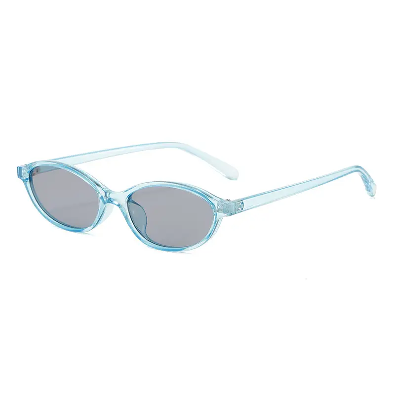 3571 Oval Cat's Eye UV400 Sunglasses Black - Image 7