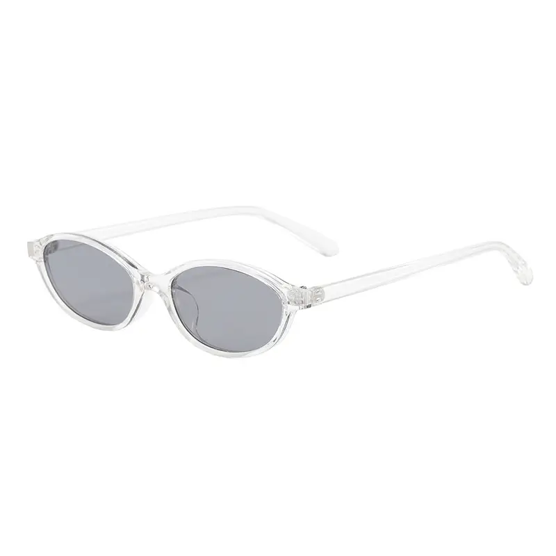 3571 Oval Cat's Eye UV400 Sunglasses Black - Image 9