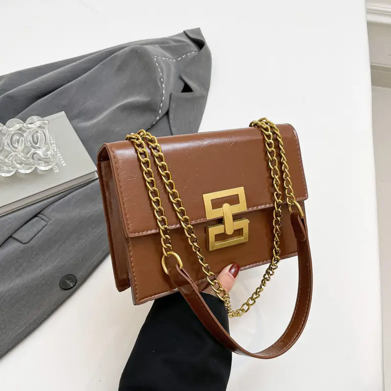 Brown Chain Shoulder Bag for Women 2025 - Image 4
