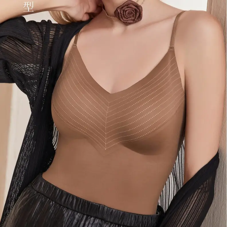 White Two-In-One Bra Vest Large U-Shaped - Image 6