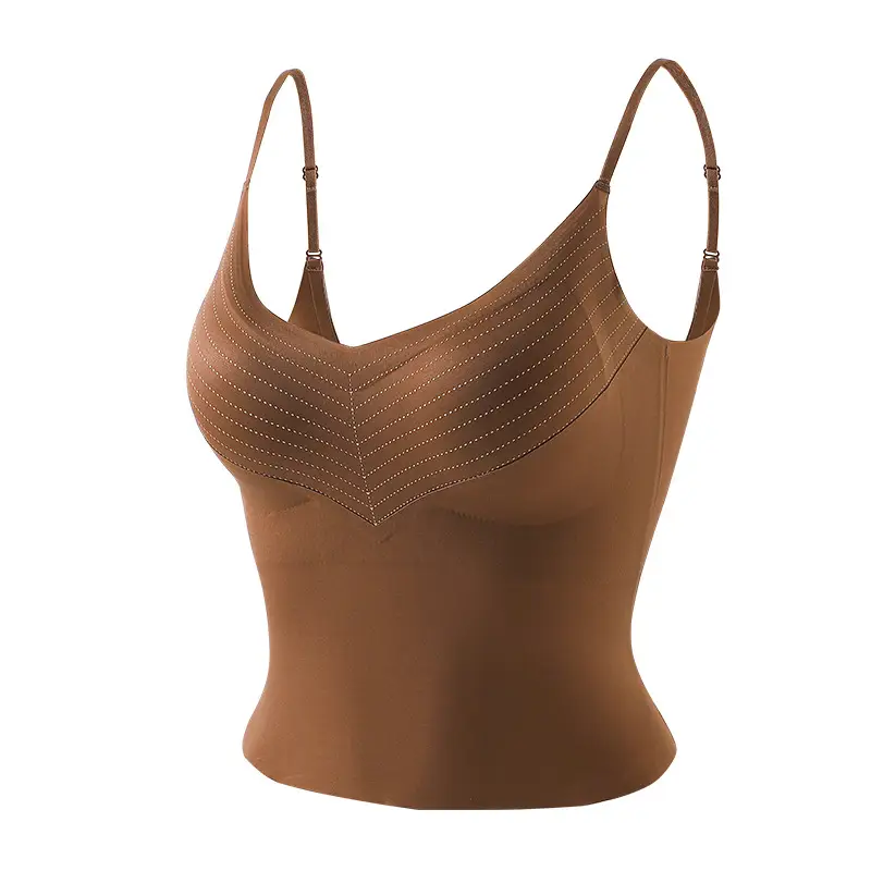 White Two-In-One Bra Vest Large U-Shaped - Image 3