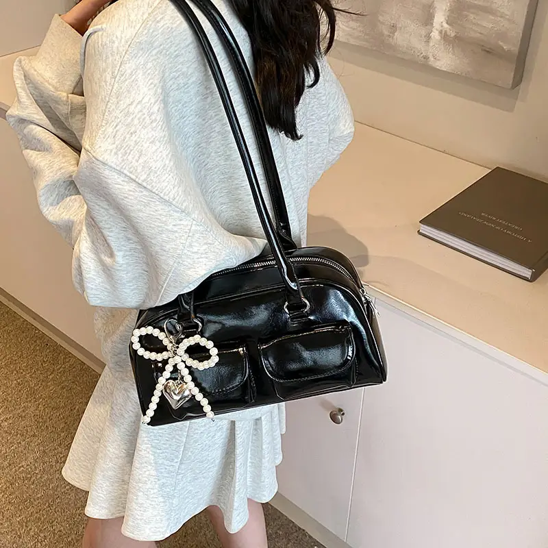 White Cross-Border Armpit Bag for Women